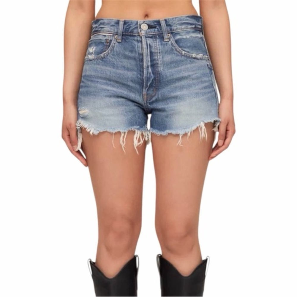 Moussy Blue Denim Women's Shorts